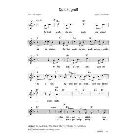 Produktbild des Artikels Noten - Download Du bist groß