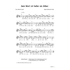 Produktbild des Artikels Sein Wort ist heller als Silber (Noten - Download)