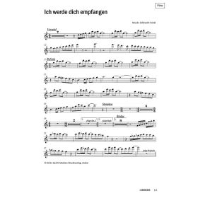 Produktbild des Artikels Ich werde dich empfangen (Flöte) (Noten - Download)