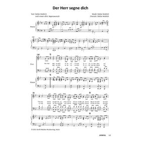 Produktbild des Artikels Noten - Download Der Herr segne dich