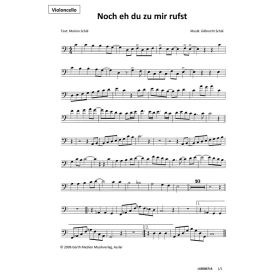 Produktbild des Artikels Noch eh du zu mir rufst (Violoncello) (Noten - Download)