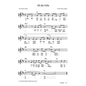Produktbild des Artikels Noten - Download All die Fülle ist in dir