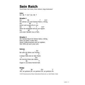 Produktbild des Artikels Noten - Download Sein Reich