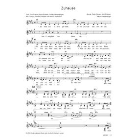 Produktbild des Artikels Zuhause (Noten - Download)