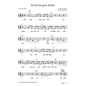 Produktbild des Artikels Noten - Download Du bist der ganz Andere