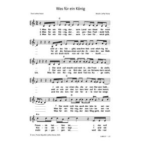 Produktbild des Artikels Noten - Download Was für ein König