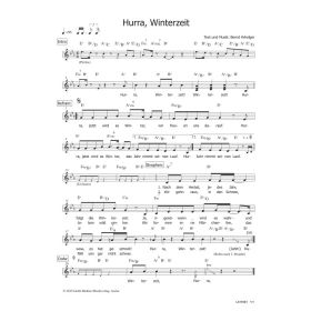 Produktbild des Artikels Hurra, Winterzeit (Noten - Download)