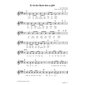 Produktbild des Artikels Noten - Download Er ist der Beste, den es gibt