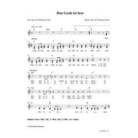Produktbild des Artikels Noten - Download Das Grab ist leer
