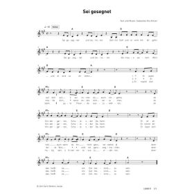 Produktbild des Artikels Noten - Download Sei gesegnet