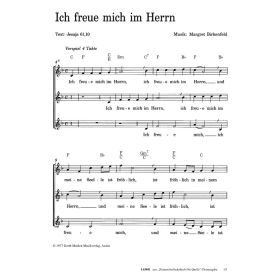 Produktbild des Artikels Ich freue mich im Herrn (Noten - Download)