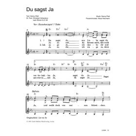 Produktbild des Artikels Noten - Download Du sagst Ja / Let me be