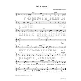 Produktbild des Artikels Und er rennt (Noten - Download)