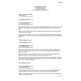 Produktbild des Artikels Noten - Download Wir folgen dem Stern (Liedtexte)