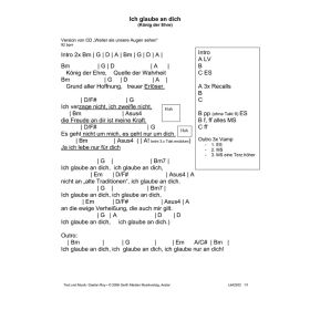 Produktbild des Artikels Ich glaube an dich (Noten - Download)