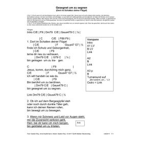 Produktbild des Artikels Gesegnet um zu segnen (Noten - Download)