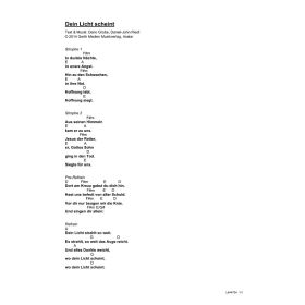 Produktbild des Artikels Dein Licht scheint (Noten - Download)