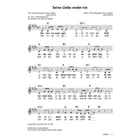 Produktbild des Artikels Seine Liebe endet nie / God Will Care For Me (Noten - Download)