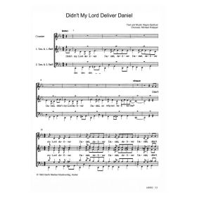 Produktbild des Artikels Noten - Download Didn't My Lord Deliver Daniel