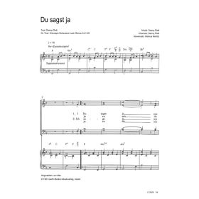 Produktbild des Artikels Noten - Download Du sagst ja / Let me be