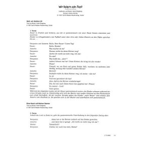 Produktbild des Artikels Noten - Download Wir feiern ein Fest (Szenentexte)