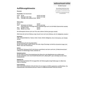 Produktbild des Artikels Noten - Download weihnachtszeit-online (Szenentexte)