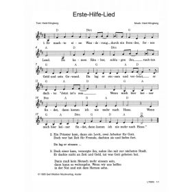 Produktbild des Artikels Noten - Download Erste-Hilfe-Lied