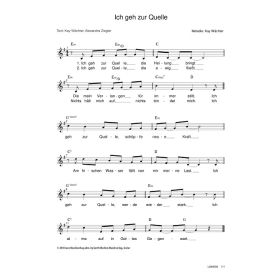 Produktbild des Artikels Noten - Download Ich geh zur Quelle