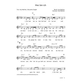 Produktbild des Artikels Noten - Download Hier bin ich