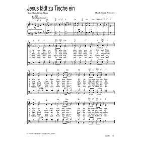 Produktbild des Artikels Noten - Download Jesus lädt zu Tische ein