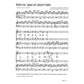 Produktbild des Artikels Noten - Download Wohl mir, dass ich Jesum habe