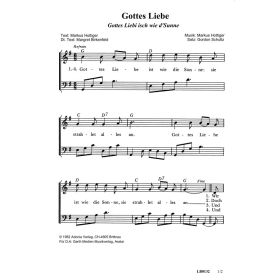 Produktbild des Artikels Noten - Download Gottes Liebe / Gottes Liebi isch wie d'Sunne