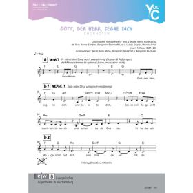 Produktbild des Artikels Gott, der Herr segne dich / Velsignelsen (Noten - Download)