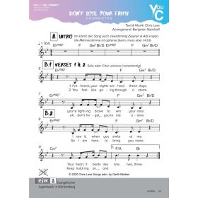 Produktbild des Artikels Noten - Download Don't lose your faith