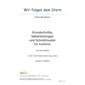 Produktbild des Artikels Noten - Download Wir folgen dem Stern (Schnittmuster Kostüme)