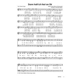 Produktbild des Artikels Noten - Download Dann halt ich fest an Dir