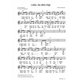 Produktbild des Artikels Noten - Download Liebe, die alles trägt / What Kind Of Love Is This