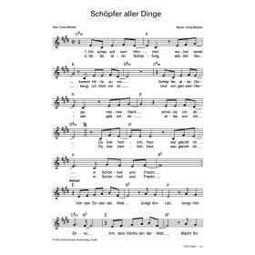 Produktbild des Artikels Noten - Download Schöpfer aller Dinge
