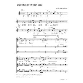 Sitzend zu den Füßen Jesu