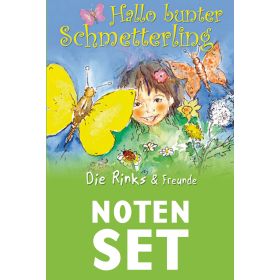 Hallo bunter Schmetterling (Noten-Set)