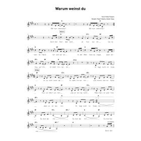 Produktbild des Artikels Noten - Download Warum weinst du