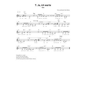 Produktbild des Artikels Noten - Download Ja ich warte