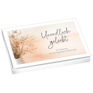 Produktbild des Artikels Unendlich geliebt - Textkarten (Schreibwaren - Kartoniert)