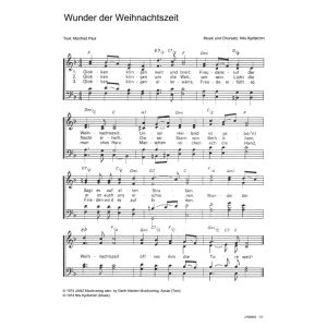 Produktbild des Artikels Wunder der Weihnachtszeit (Noten - Download)
