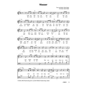 Produktbild des Artikels Wasser (Noten - Download)
