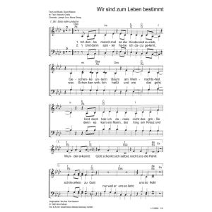 Produktbild des Artikels Wir sind zum Leben bestimmt / We Are The Reason (Noten - Download)