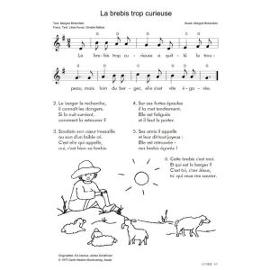 Produktbild des Artikels La brebis trop curieuse / Ein kleines, wildes Schäfchen (Noten - Download)