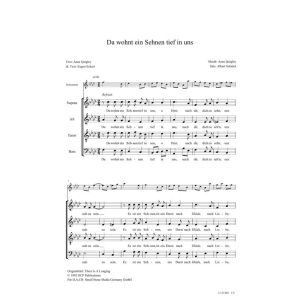 Produktbild des Artikels Da wohnt ein Sehnen tief in uns / There Is A Longing (Noten - Download)