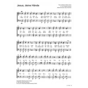 Produktbild des Artikels Jesus, deine Hände/ Bleeding hands of Jesus (Noten - Download)