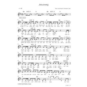 Produktbild des Artikels Jesusweg (Noten - Download)